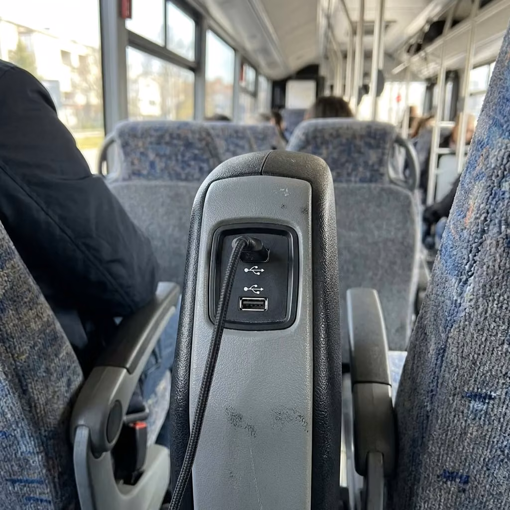 cedar falls 30 passenger minibus usb charging
