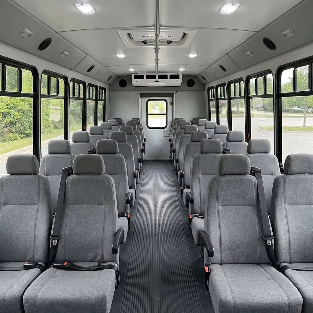 cedar falls 35 passenger minibus seating