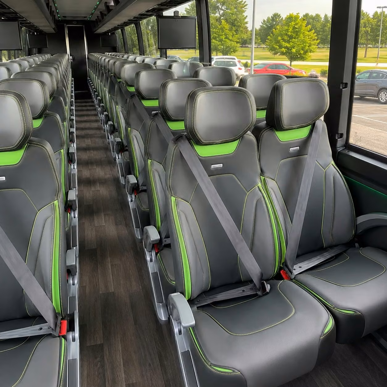 cedar falls charter bus interior 2