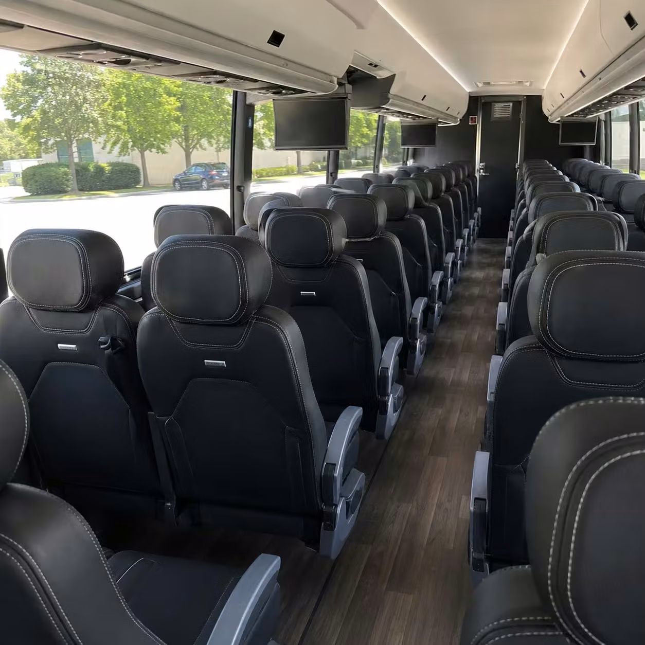 cedar falls charter bus interior 3