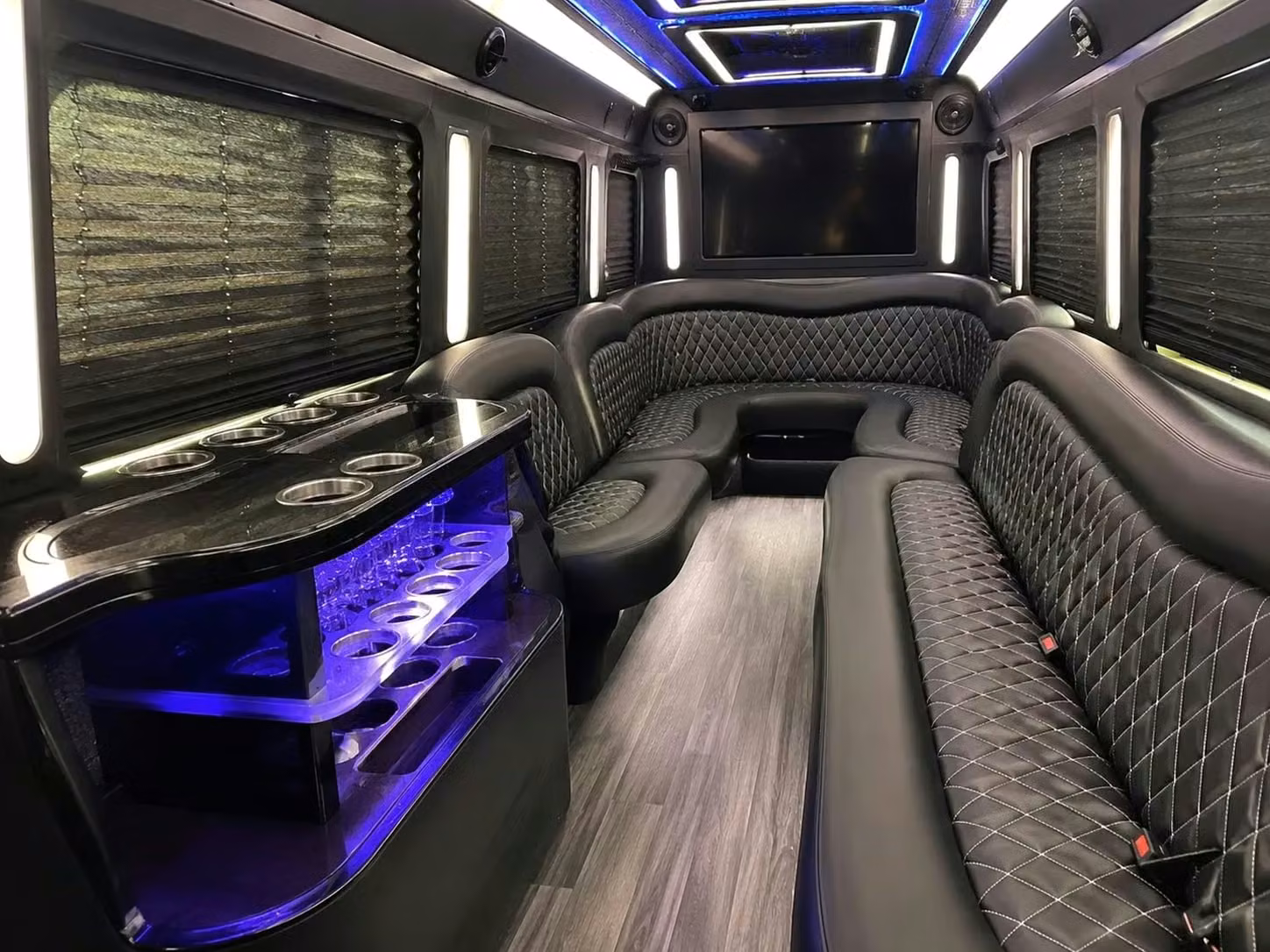 cedar falls party bus bar area