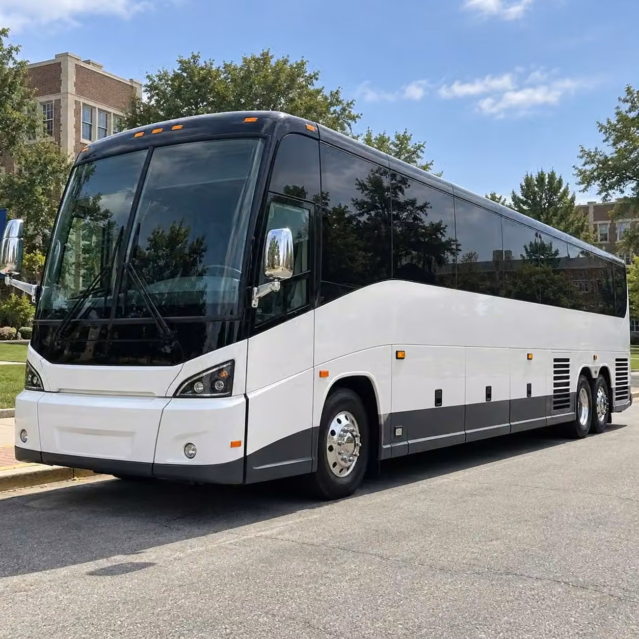 cedar falls sports charter buses with wifi power outlets tvs and restrooms
