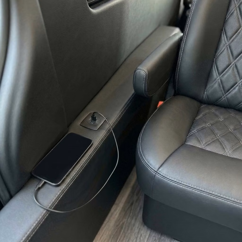 cedar falls sprinter van rental with driver usb charging